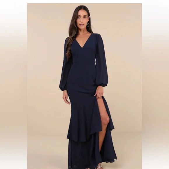 maxi dress with frills Just Perfect Tiered Ruffle Maxi Dress Oat